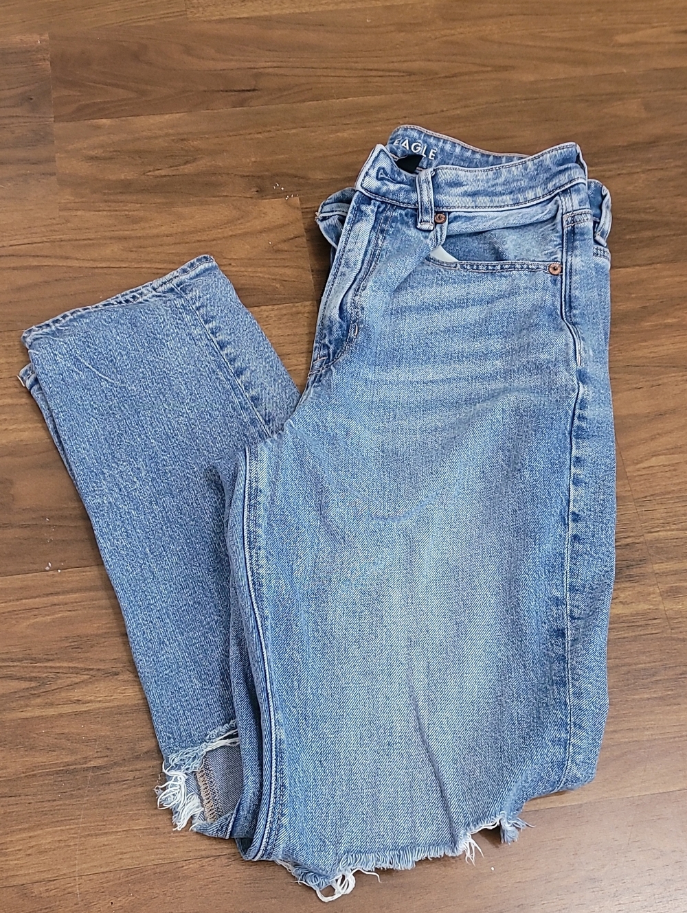 American Eagle Outfitters Light Wash Straight Leg Jeans